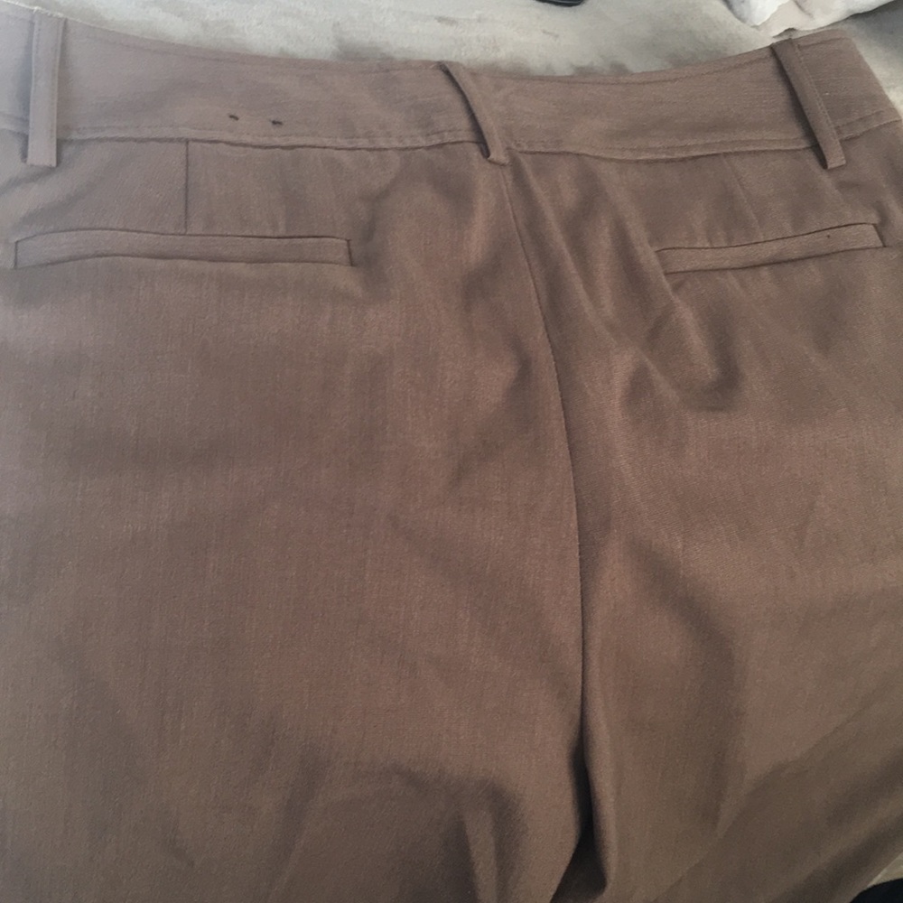 Brown Stretch Polyester Viscose Slacks - image 3